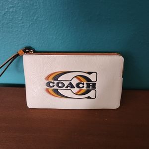 Coach large wristlet
